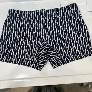 LOFT navy/white shorts